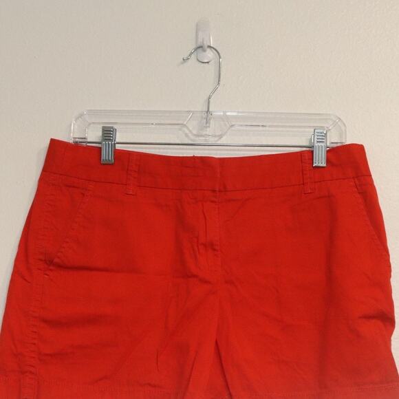 J. Crew Red Chino Broken-In Shorts Sz 6 - Picture 3 of 11